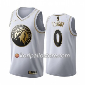 Minnesota Timberwolves Jeff Teague 0 Nike 2019-2020 Valkoinen Golden Edition Miesten Pelipaidat Swingman 